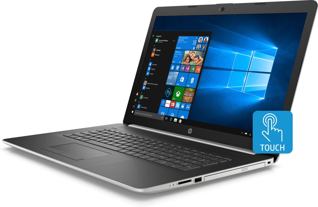 HP 17.3-inch laptop with a built-in DVD drive