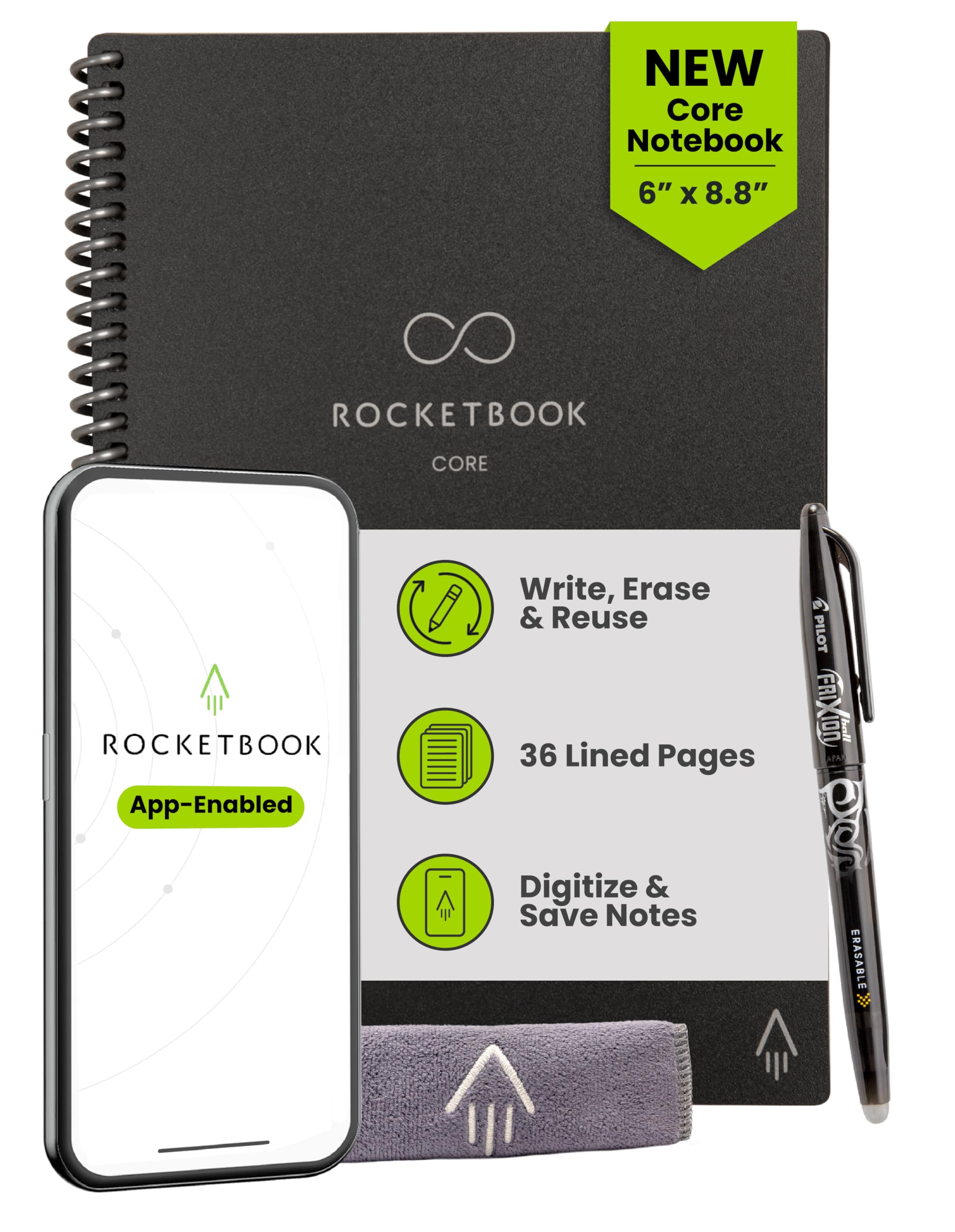 Rocketbook Core Reusable Smart Notebook