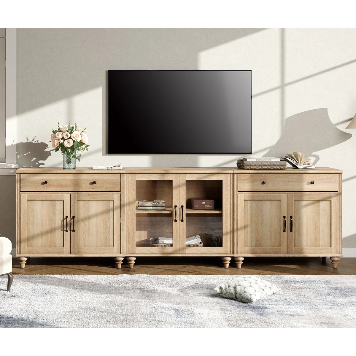 Charlton Home Corretta Modular Wood TV Stand