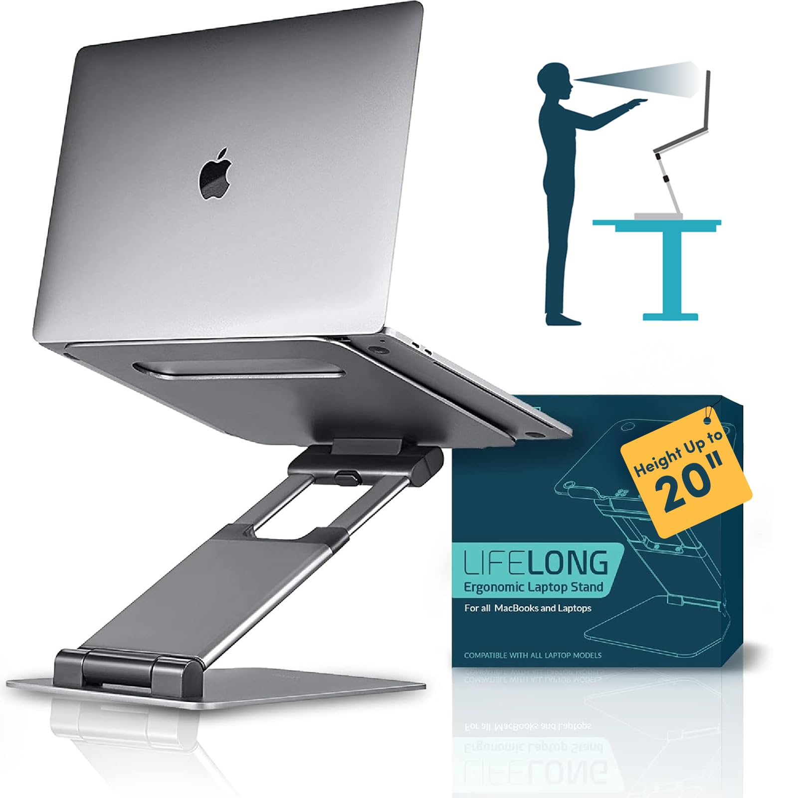 Lifelong UpRyze 20-inch Laptop Stand