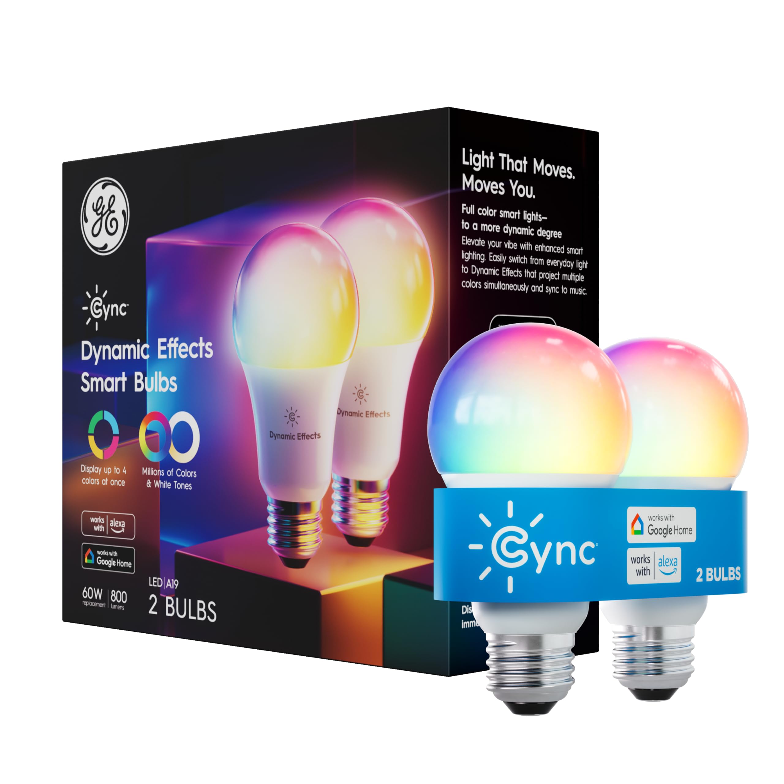 Cync Dynamic Effects A19 2-pack