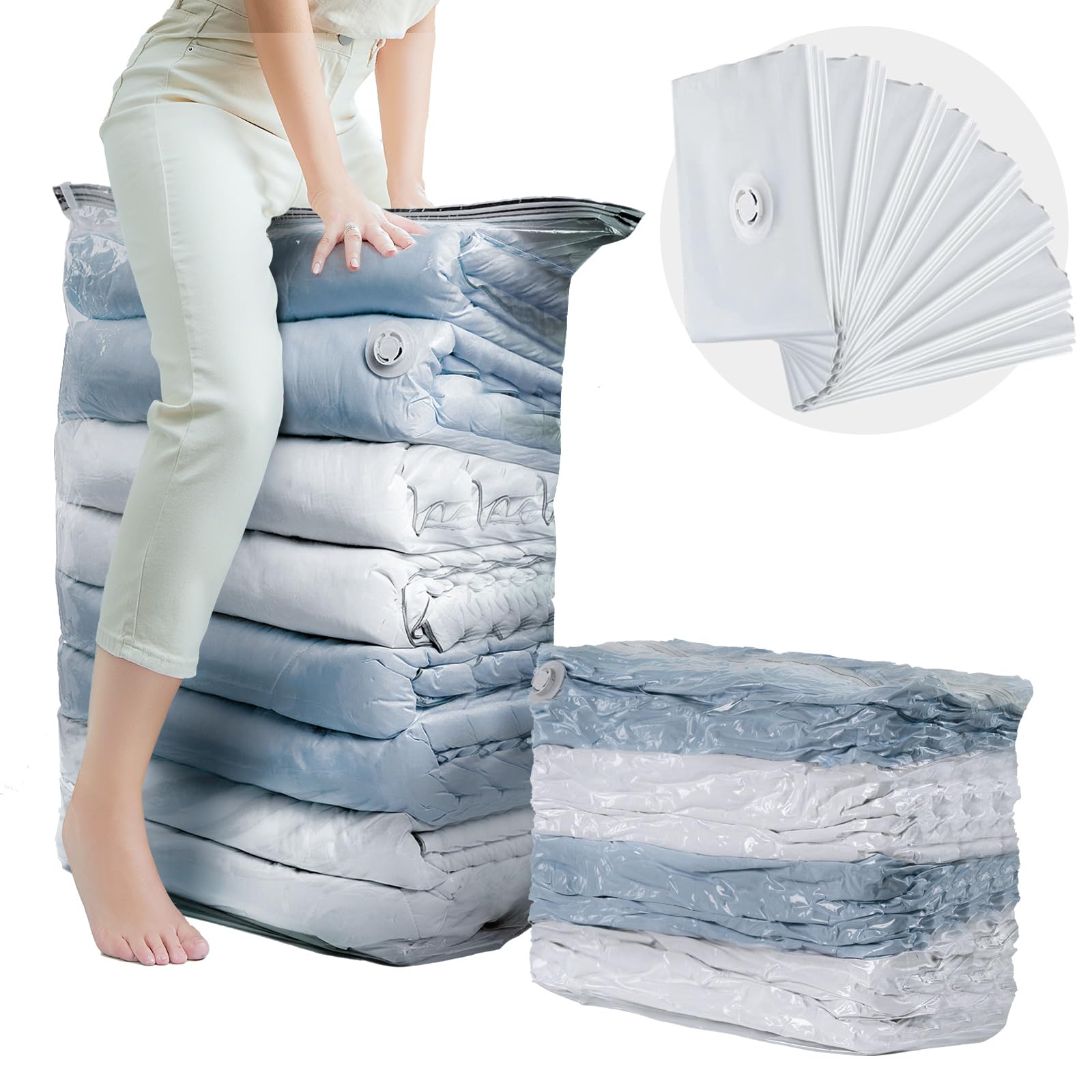 TAILI Cube Vacuum Storage Bags 8-Pack Jumbo