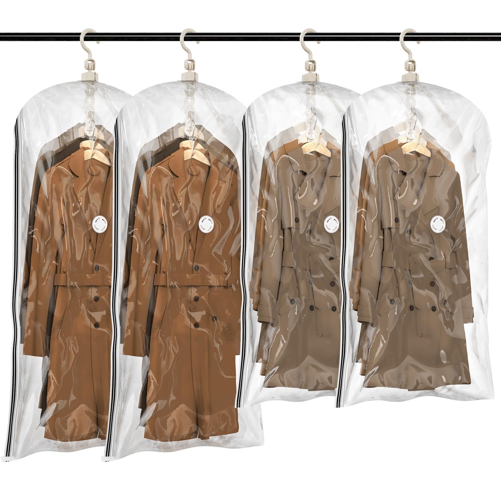 TAILI Hanging Vacuum Storage Bags 4-Combo