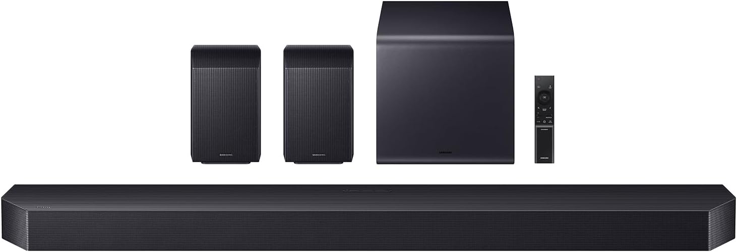 Samsung HW-Q990H soundbar with subwoofer and rear speakers