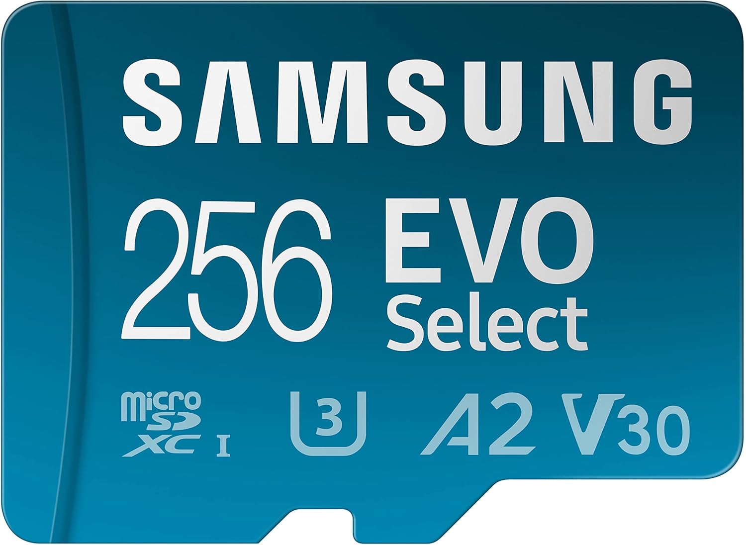 Samsung EVO Select 256GB microSDXC card with SD adapter