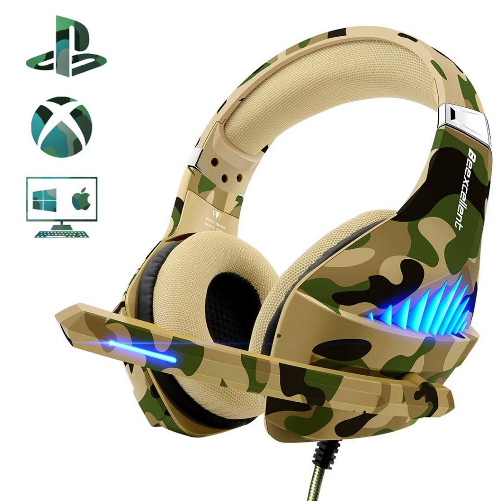 Beexcellent Camouflage Pattern Gaming Headset