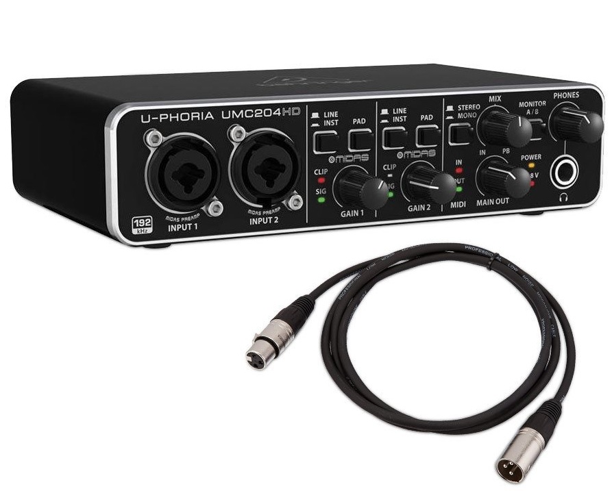 Звуковая карта behringer u phoria umc204hd