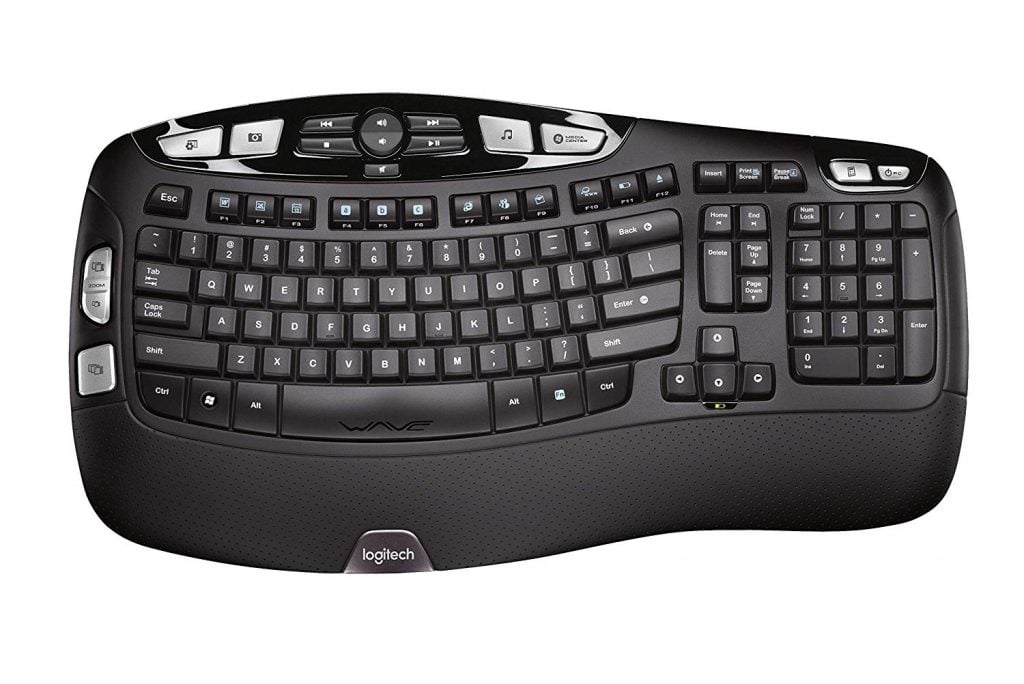 Logitech K350 2.4GHz Wireless Ergonomic Keyboard