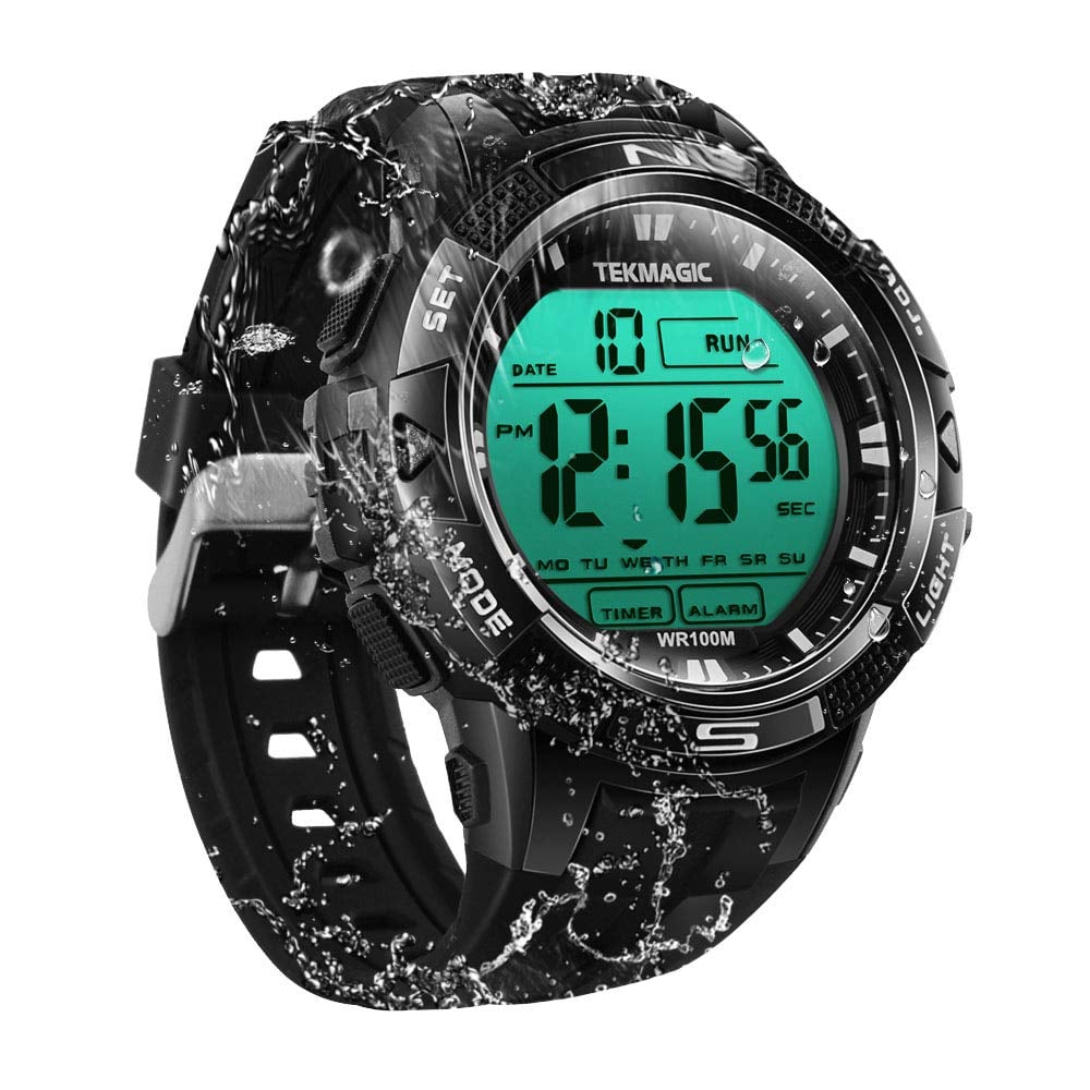 TEKMAGIC Dual Time Display Dive Watch