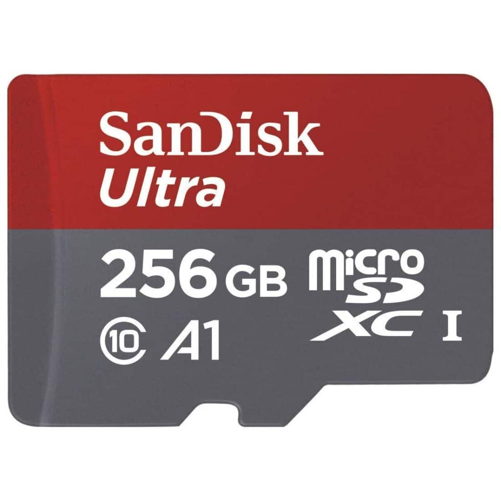Tarjeta de memoria SanDisk Ultra microSDXC de 256 GB con adaptador