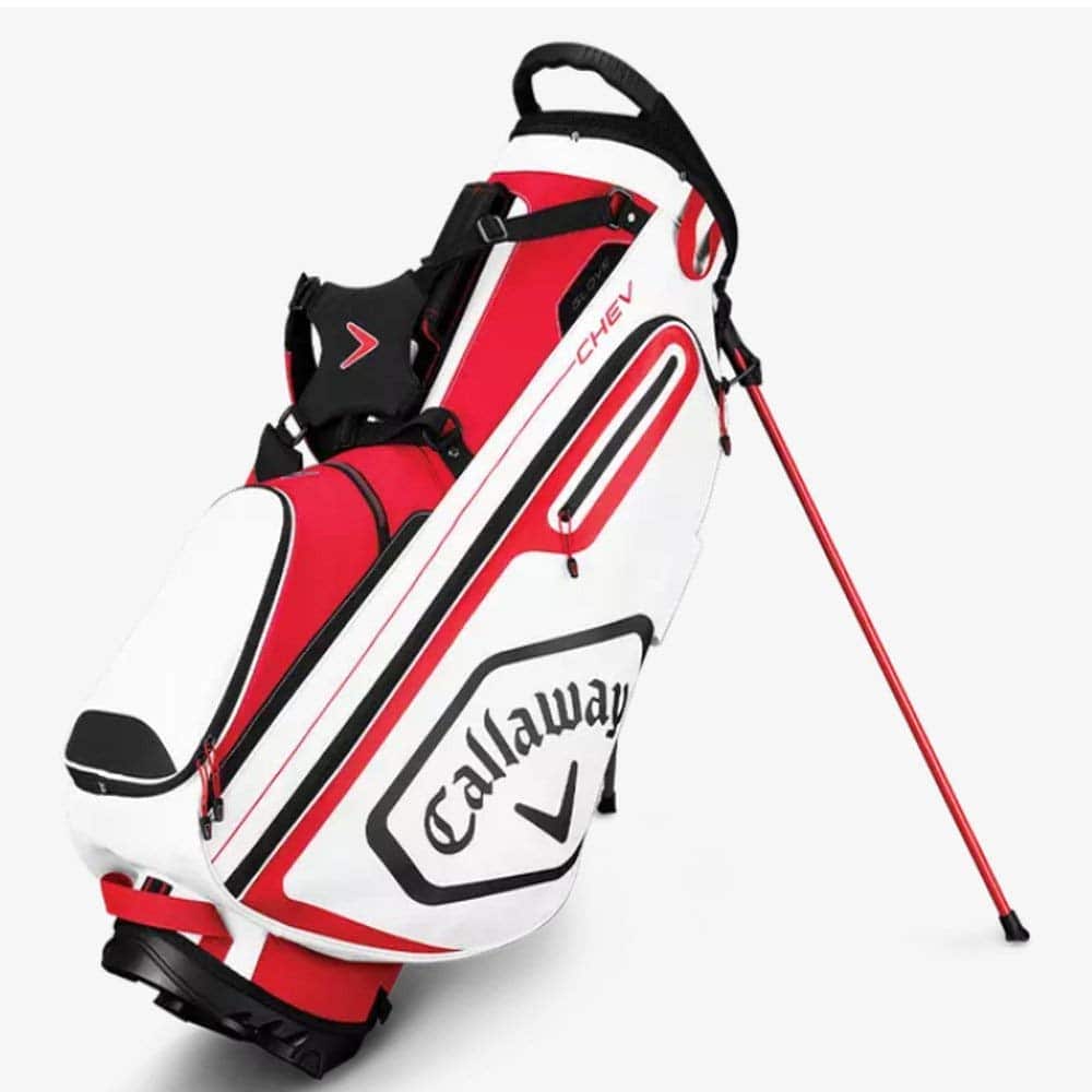Callaway Golf 2022 Chev Standtasche (Rot Weiß Schwarz)
