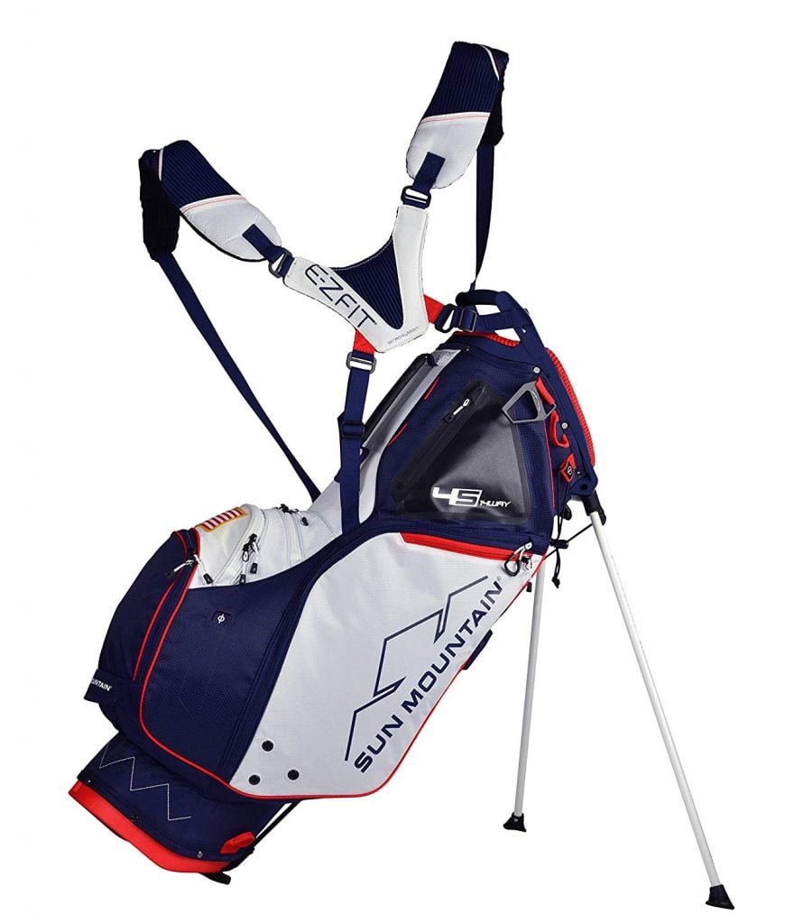 Sun Mountain 2022 4.5 Ls 14-Way Stand Bag (Navy Bianco Rosso)