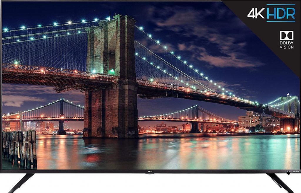 TCL 55R617 4K Ultra HD Roku Smart LED TV, 55 inches