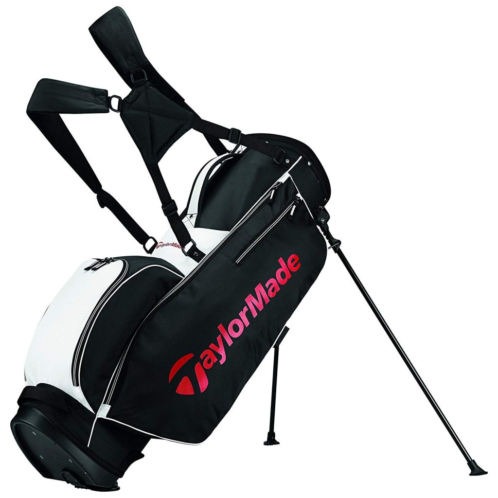 TaylorMade Golf TM Stand Golftasche 5.0 (Schwarz Weiß Rot)
