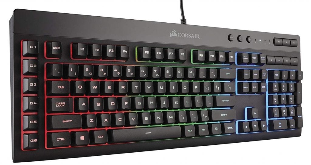 Corsair K55 RGB LED Backlit Keyboard dengan Perekaman Makro