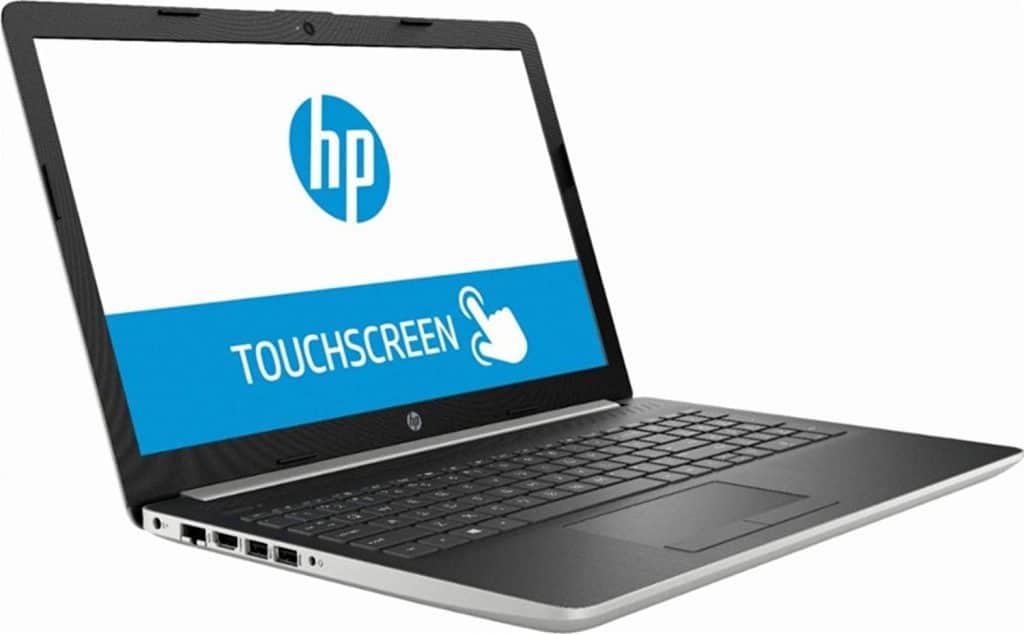 Laptop HP con pantalla táctil HD de 15.6 pulgadas y unidad de DVD