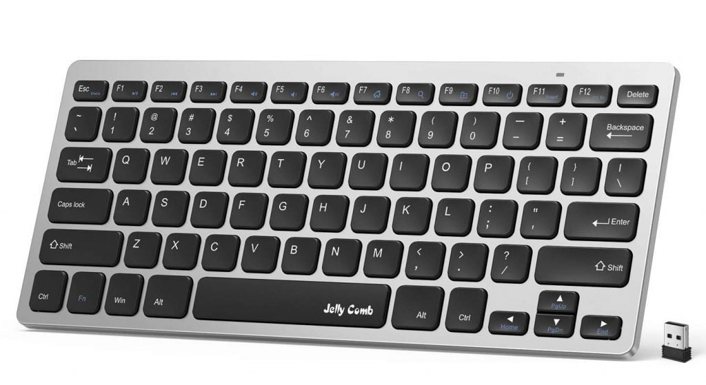 Keyboard Nirkabel Portabel Jelly Comb Ultra Tipis untuk PC