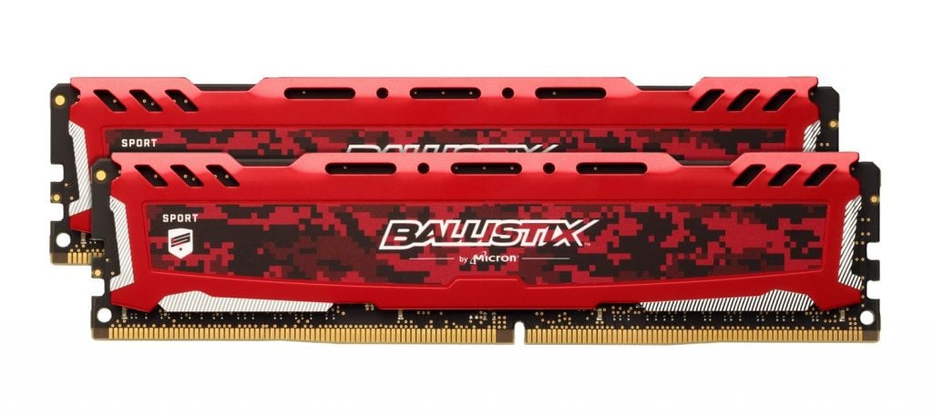 Crucial Ballistix Sport LT 2400 MHz 8 GB DDR4 Desktop Memory