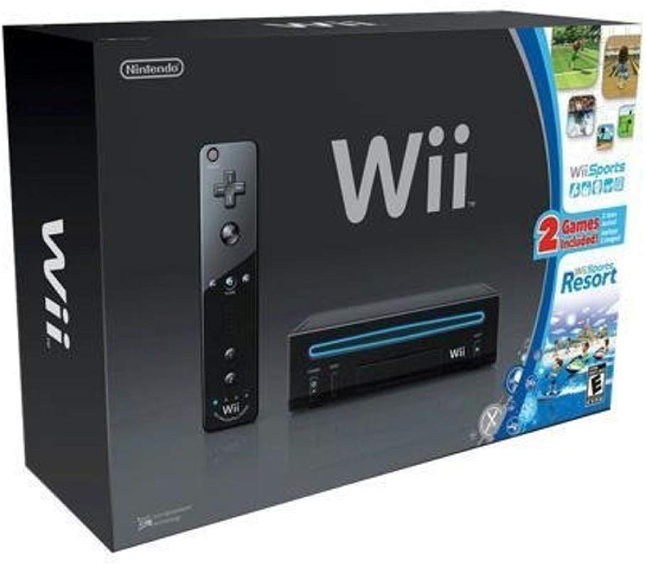 Nintendo Wii Black con Wii Sports y Wii Sports Resort