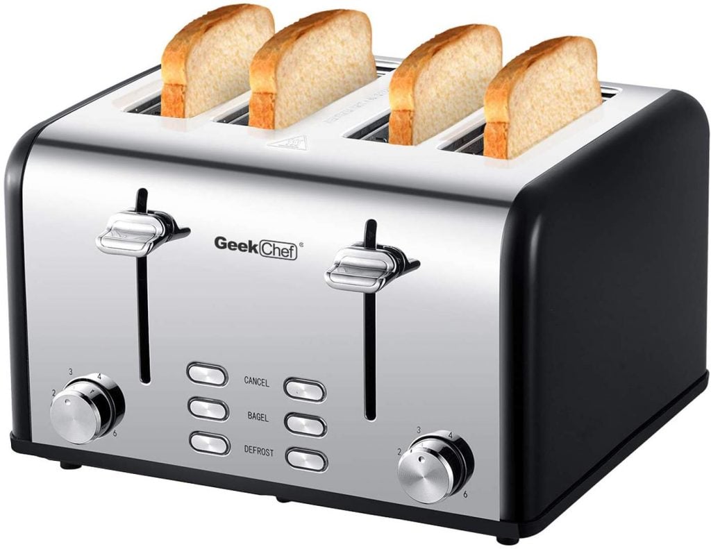 Geek Chef 4-Scheiben Toaster