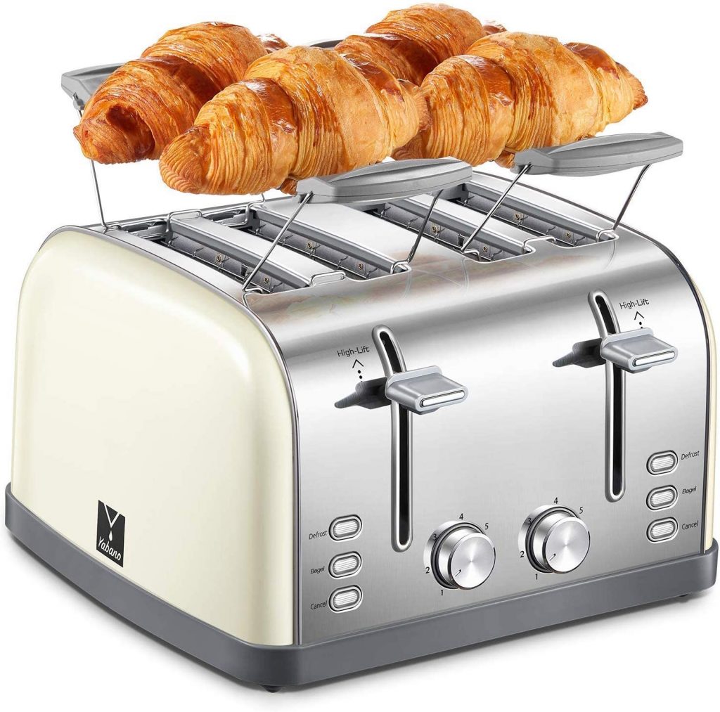 Yabano 4-Slice Retro Bagel Toaster