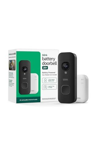 Blink Battery Doorbell 2K+ with Sync Module Core