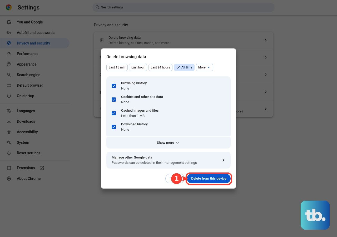 Clearing the browser cache on a schedule