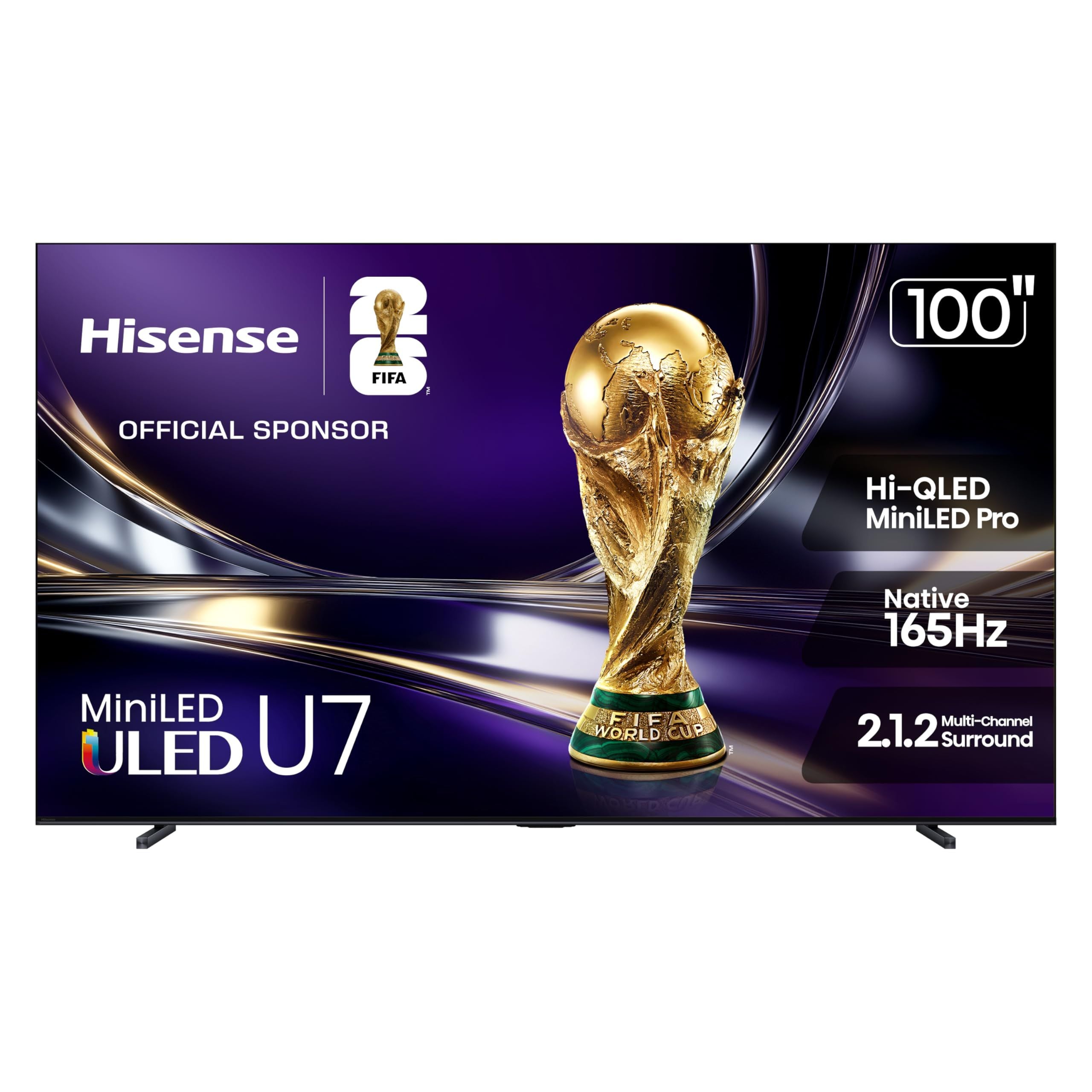 Hisense 100" U7 Mini-LED ULED 4K UHD Best Premium Gaming Smart Google TV (100...
