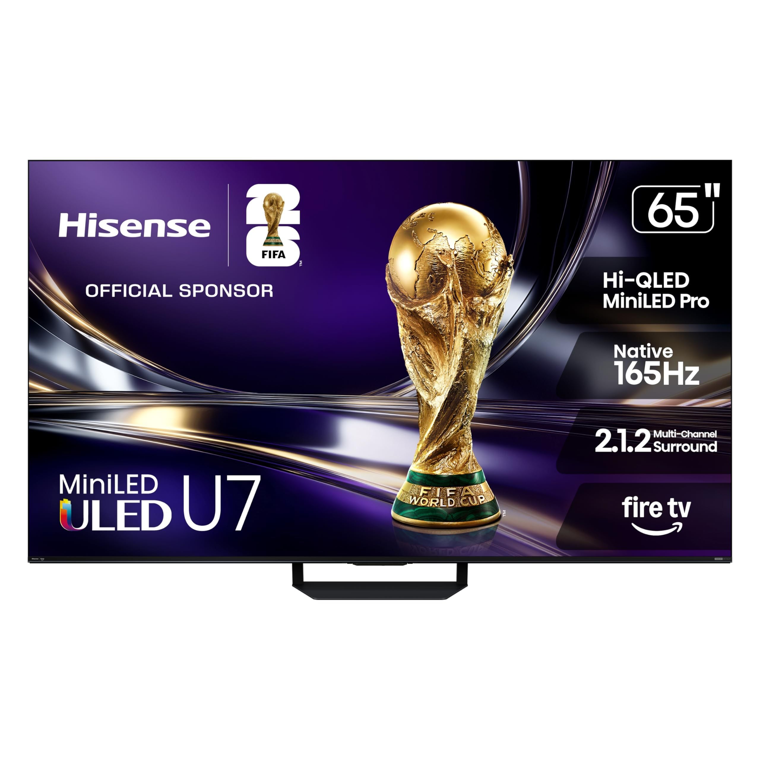 Hisense 65" U7 Mini-LED ULED 4K UHD Best Premium Gaming HDR Smart Fire TV (65...