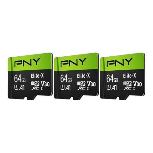PNY Elite-X 64GB microSDXC (3-pack)