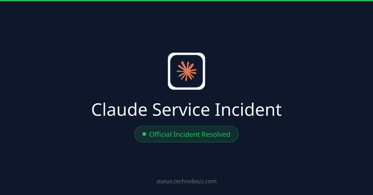 Claude Resolves Elevated Errors for Claude Sonnet 5