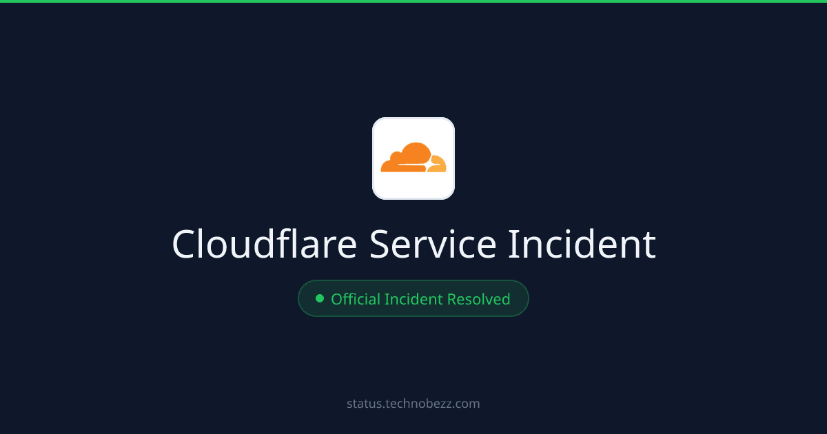 Cloudflare Network Performance Issues in Columbus Resolved