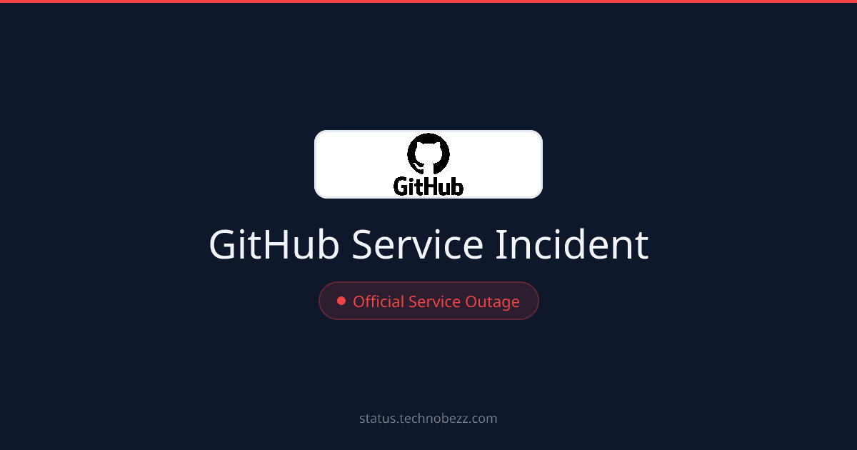 GitHub investigating incident affecting several services