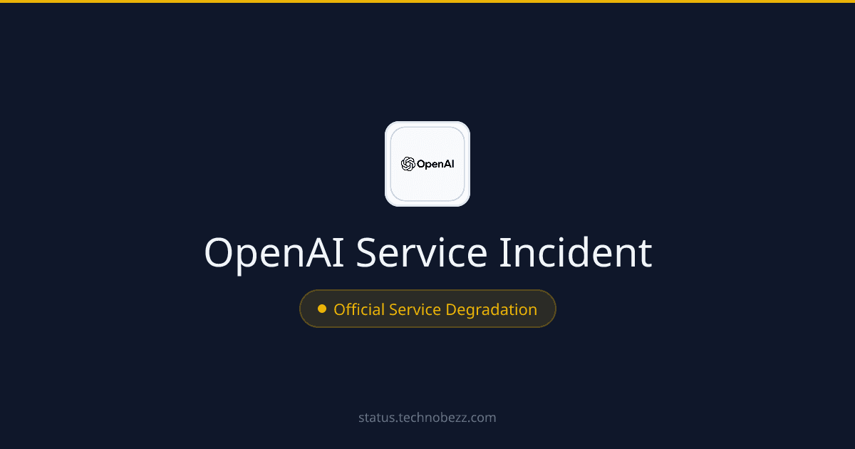 OpenAI Reports Elevated Latency in Responses API