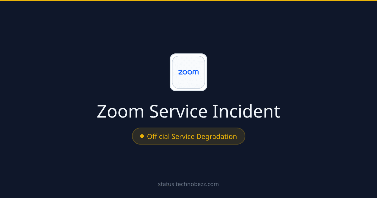 Zoom Node Service Degradation Identified