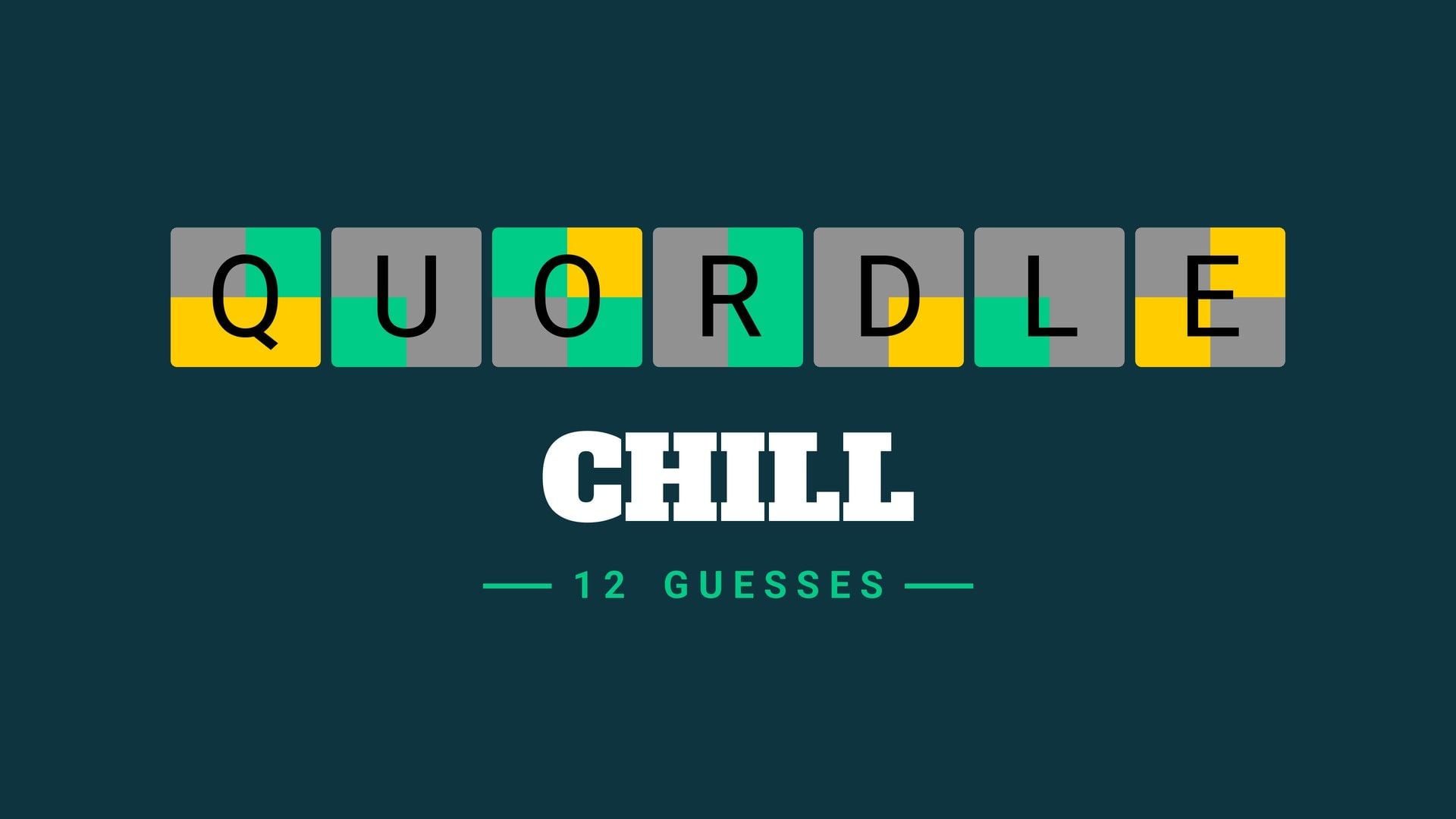 Today's Chill Quordle Hints, Clues and Answers for Wednesday, September 30, 2026