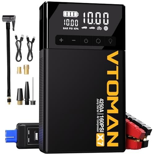 VTOMAN X7 Jump Starter with Air Compressor