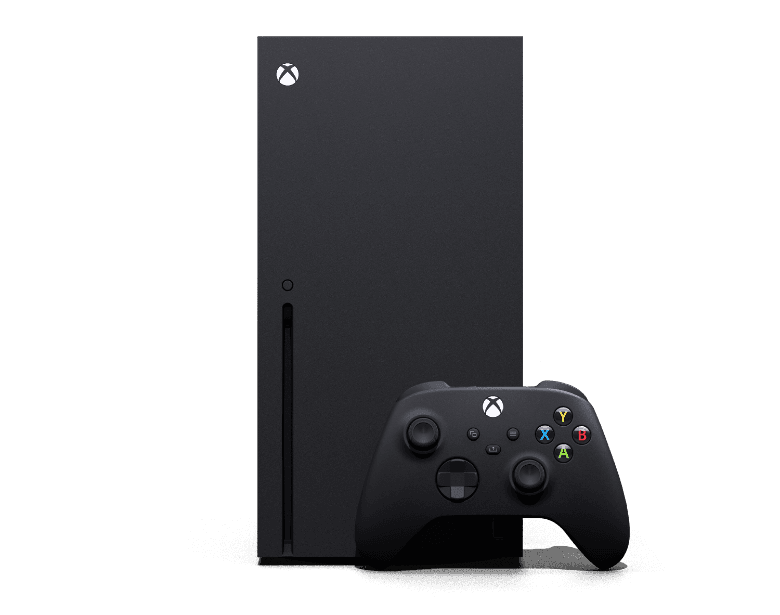 Microsoft Xbox Series X 1TB console in carbon black with matching wireless controller