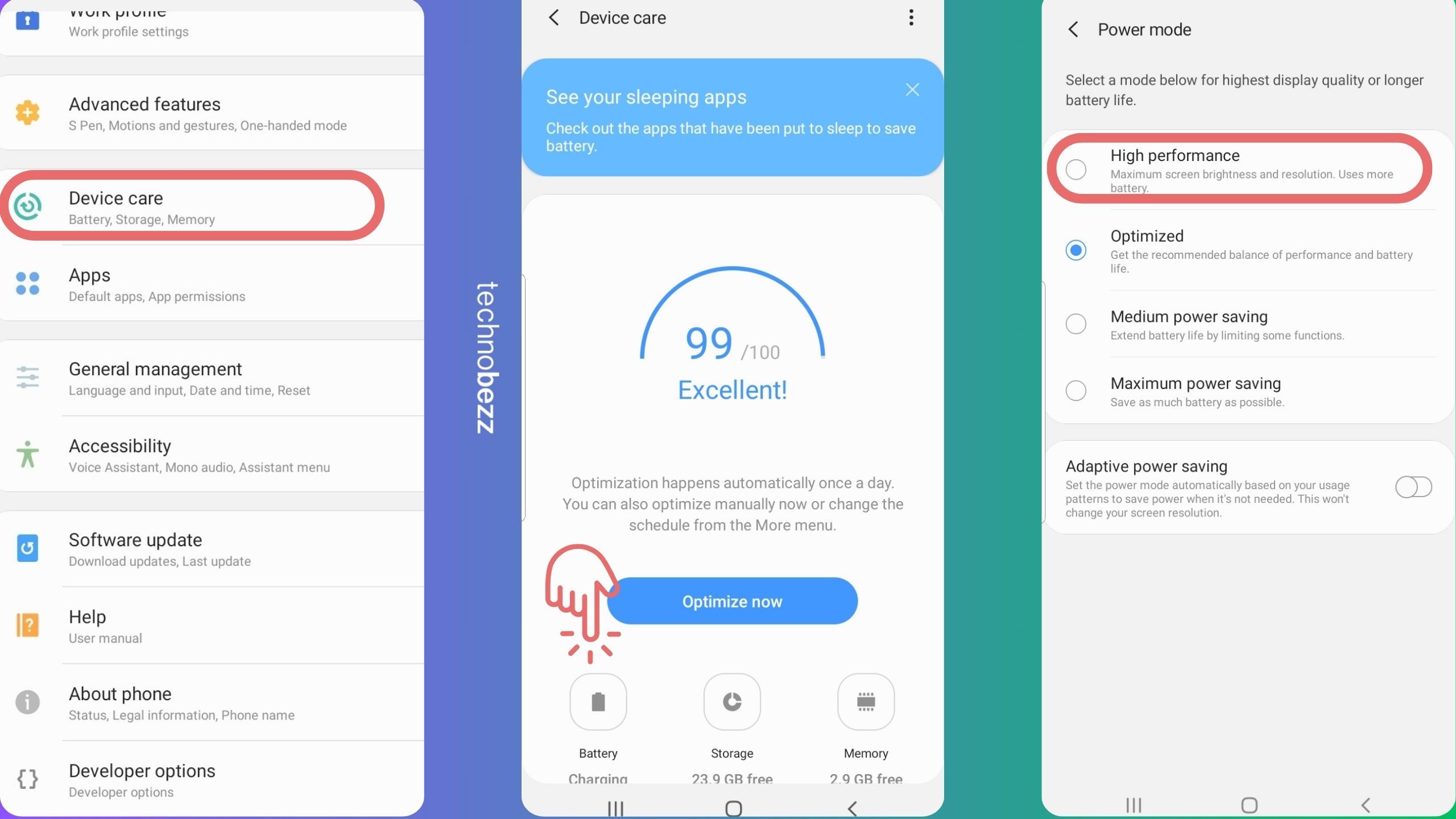 Optimize Battery Usage