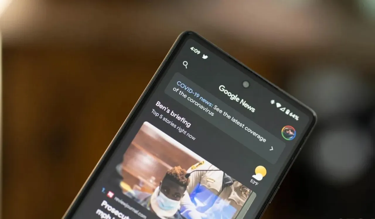 Google新聞應用程序在“下面”選項卡中介紹了內容，擴展了新聞展示程序
