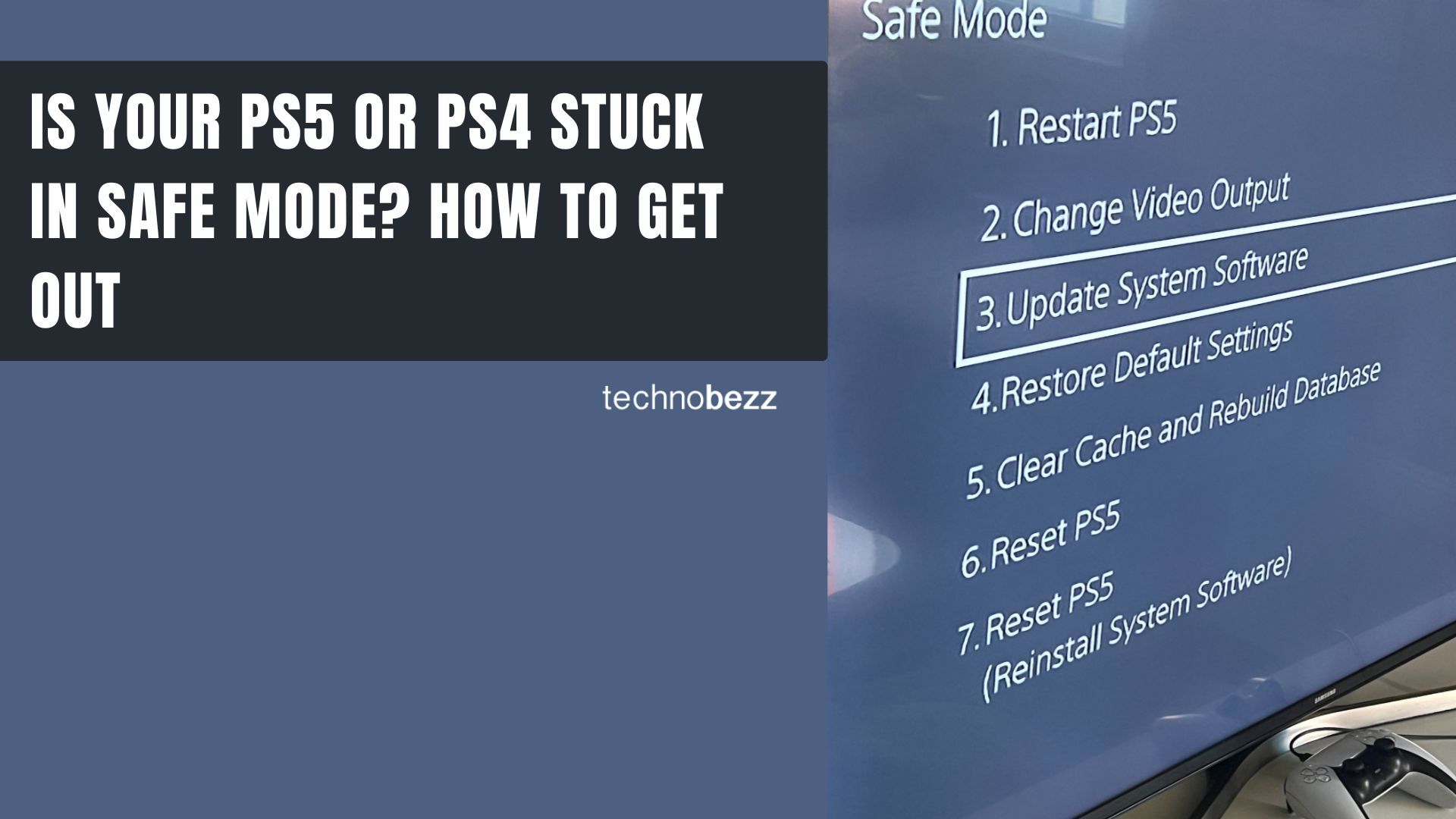 Is Your PS5 PS4 Stuck In Safe Mode? How To Get Out Technobezz