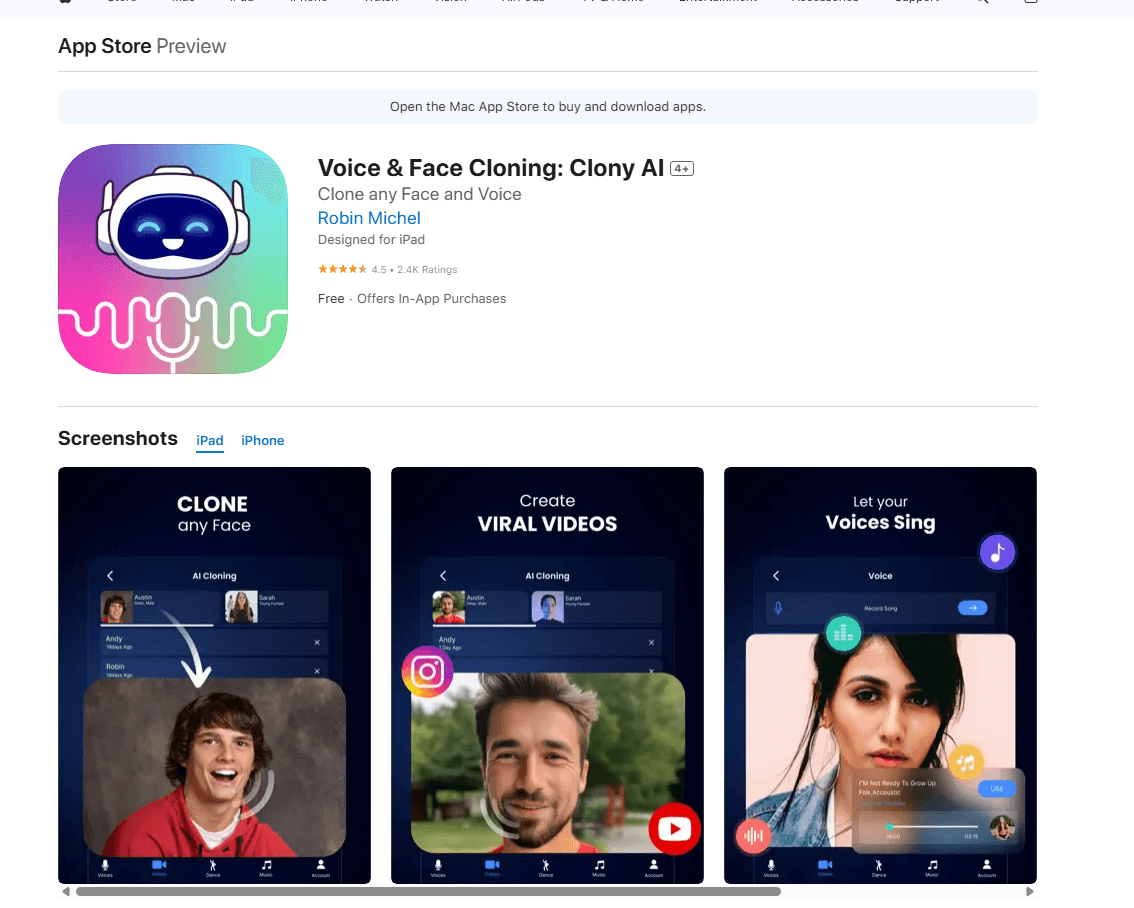 Clony AI (iOS)