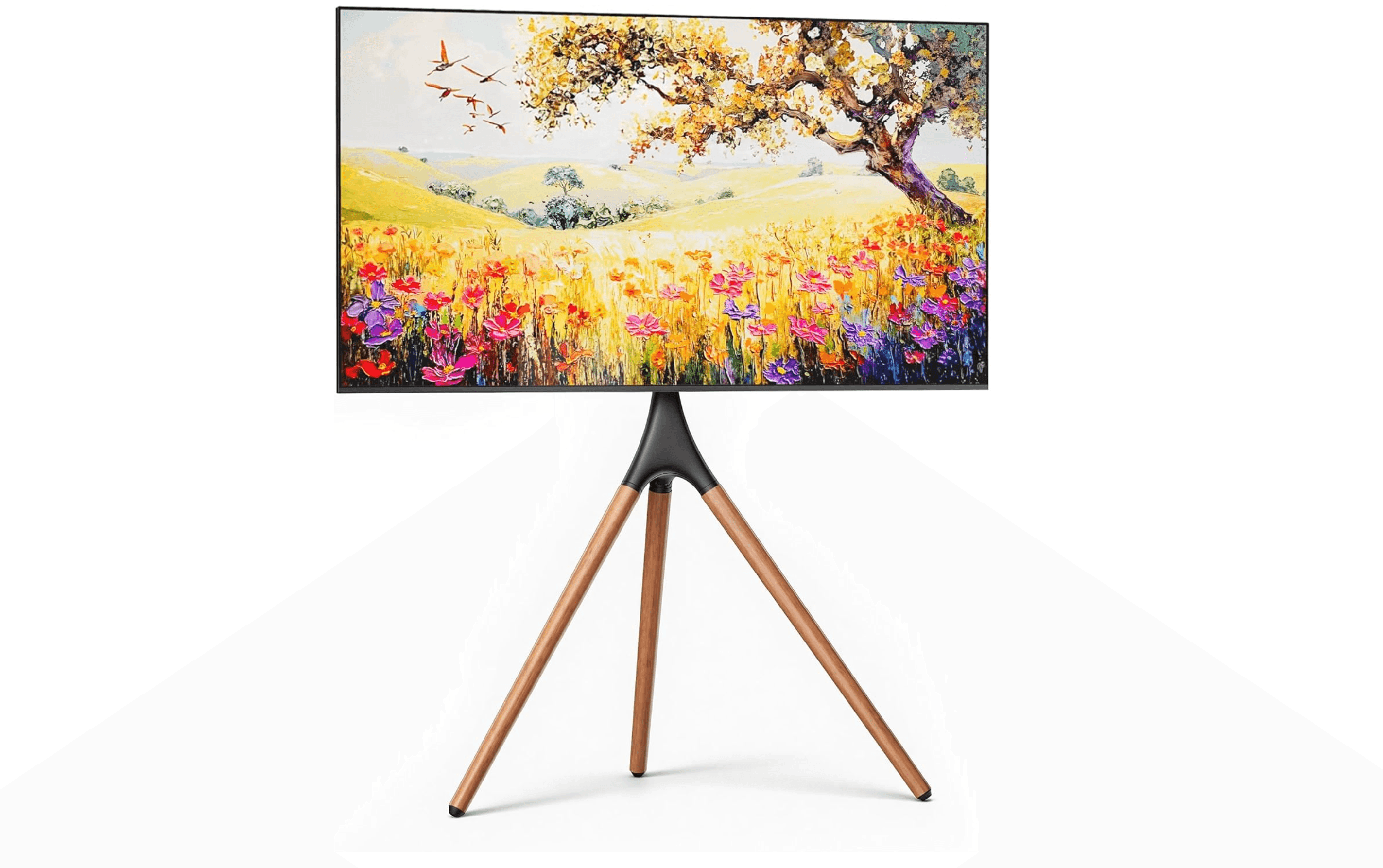 ECOTINY Artistic Easel TV Stand for 43-65