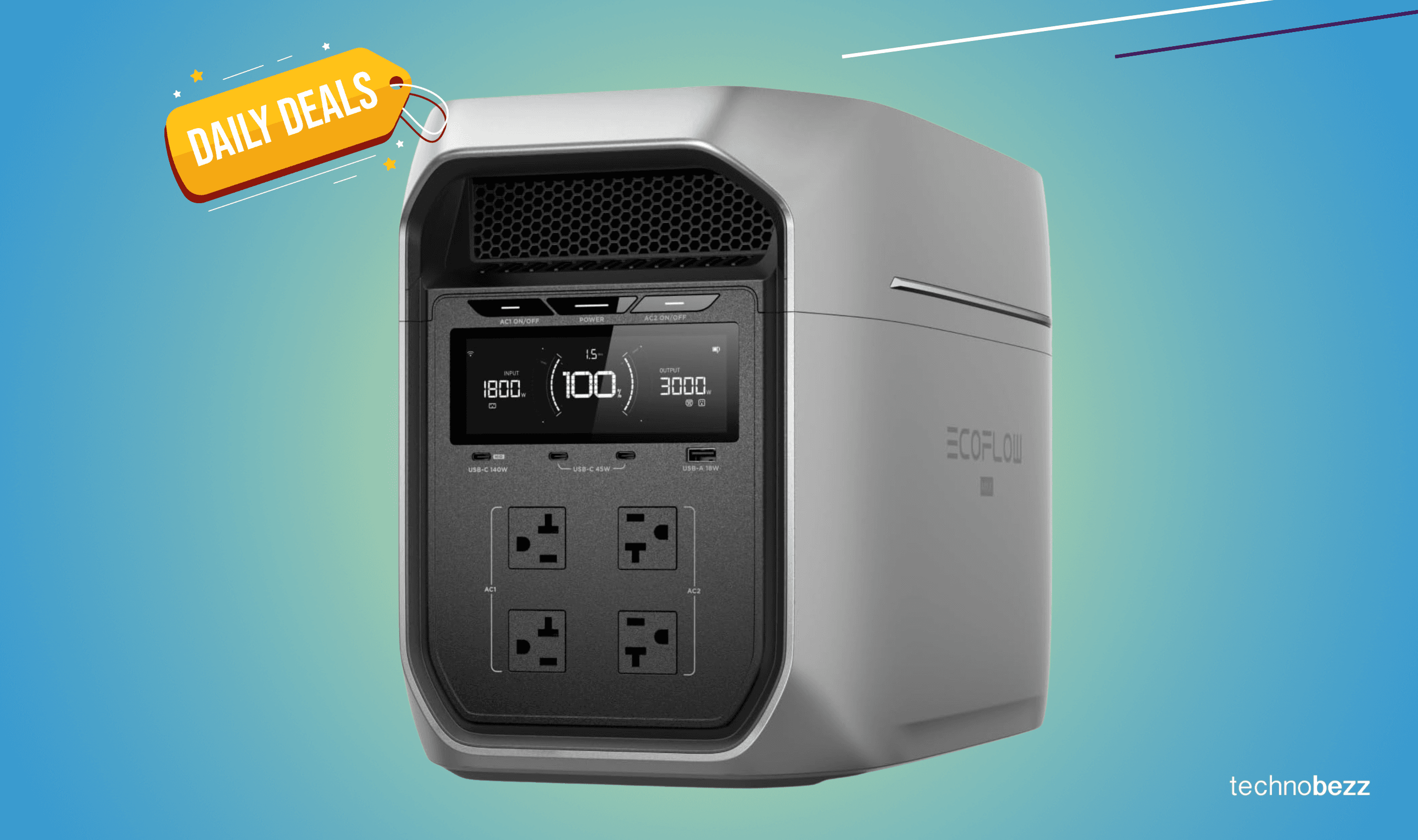 EF ECOFLOW DELTA 3 Portable Power Station drops to $1049