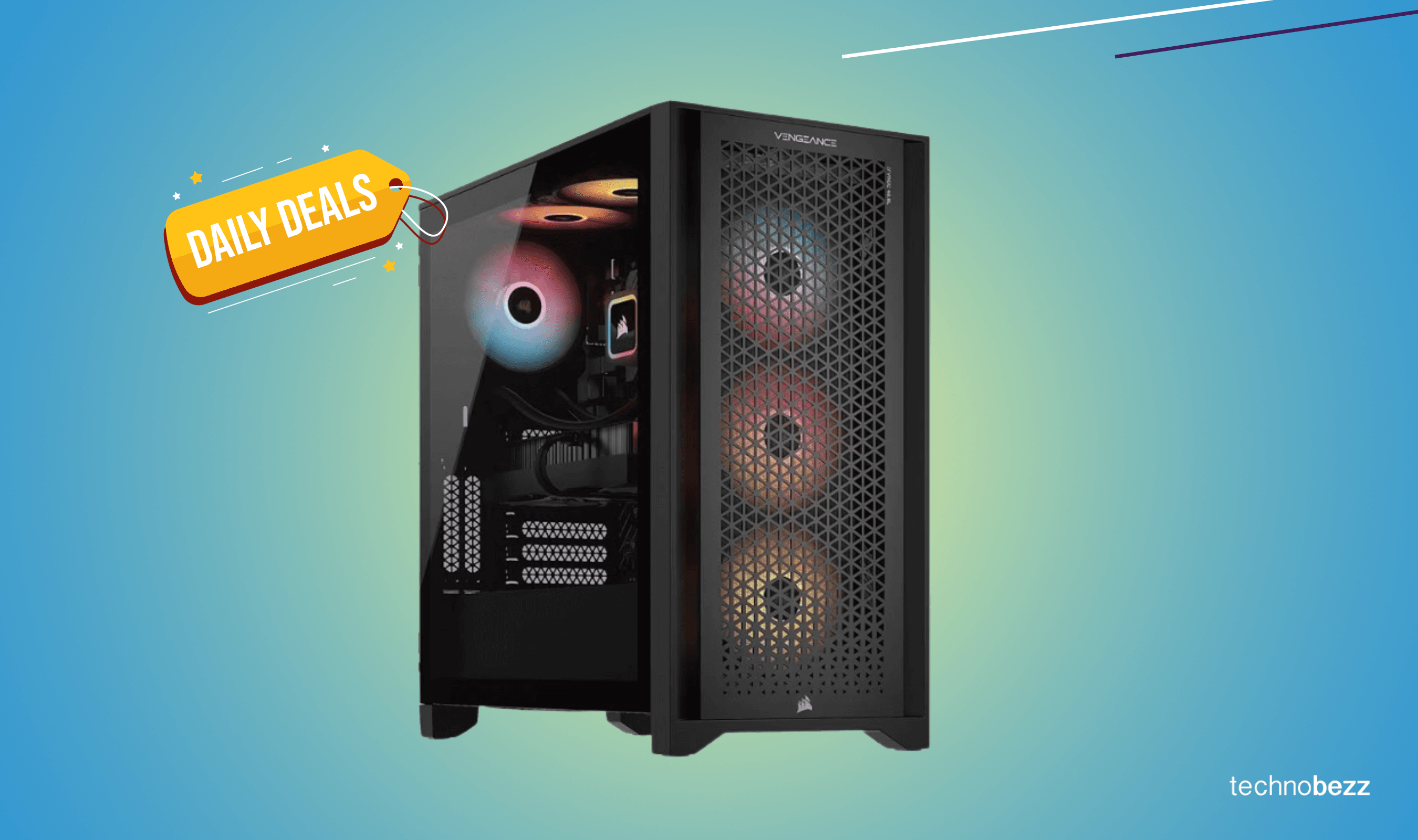 Amazon discounts the Corsair Vengeance a7400 gaming PC to $1671.99