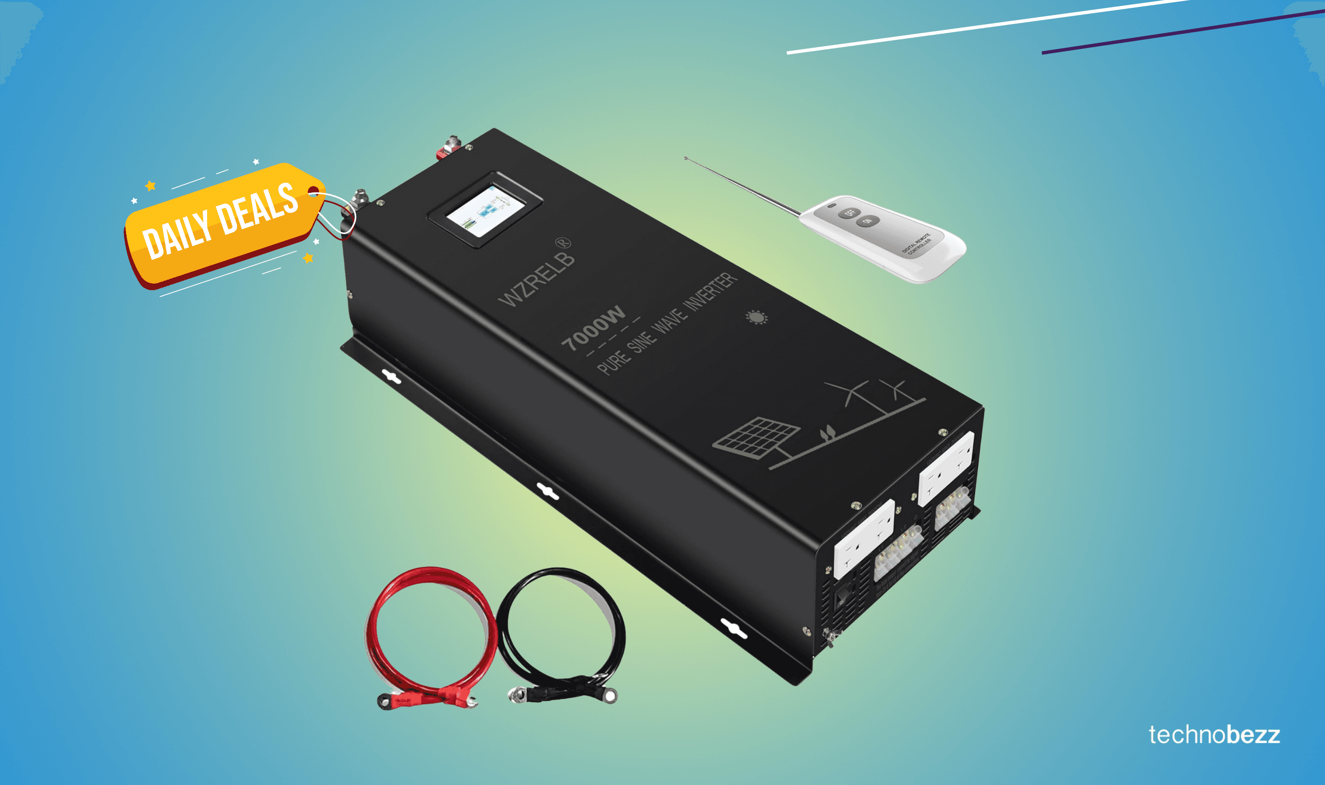 WZRELB 7000W 36V Pure Sine Wave Inverter drops to $676.60
