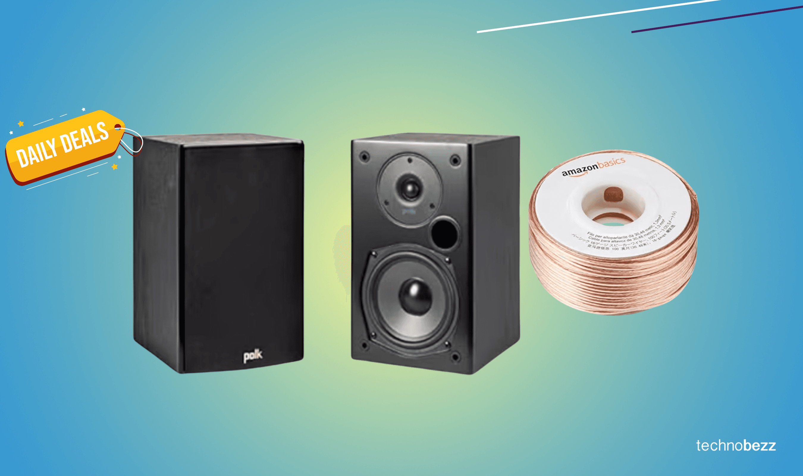 Polk Audio T15 Bookshelf Speaker Bundle Drops to $134.79