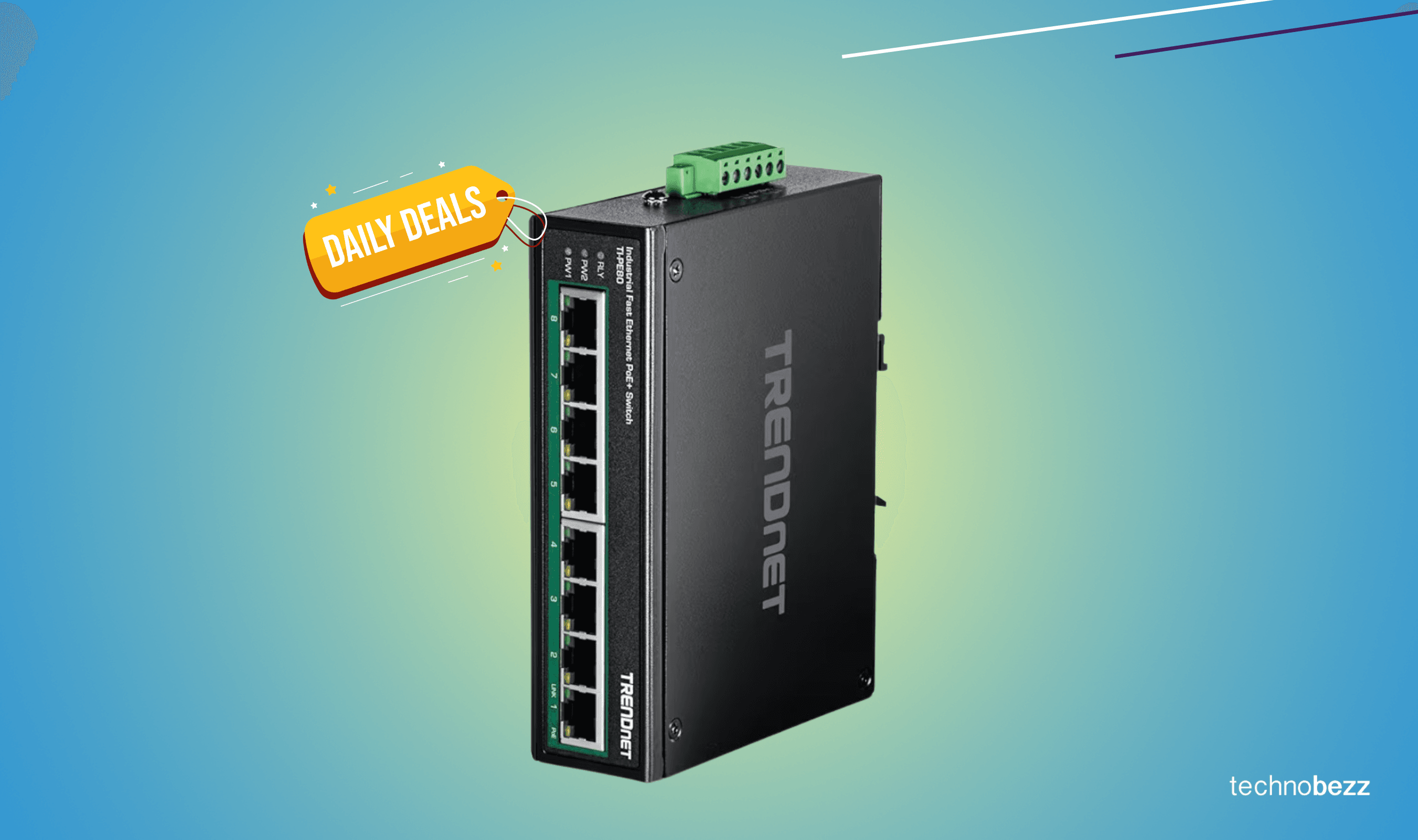 TRENDnet 8-Port Industrial PoE+ Switch Drops to $125.50 