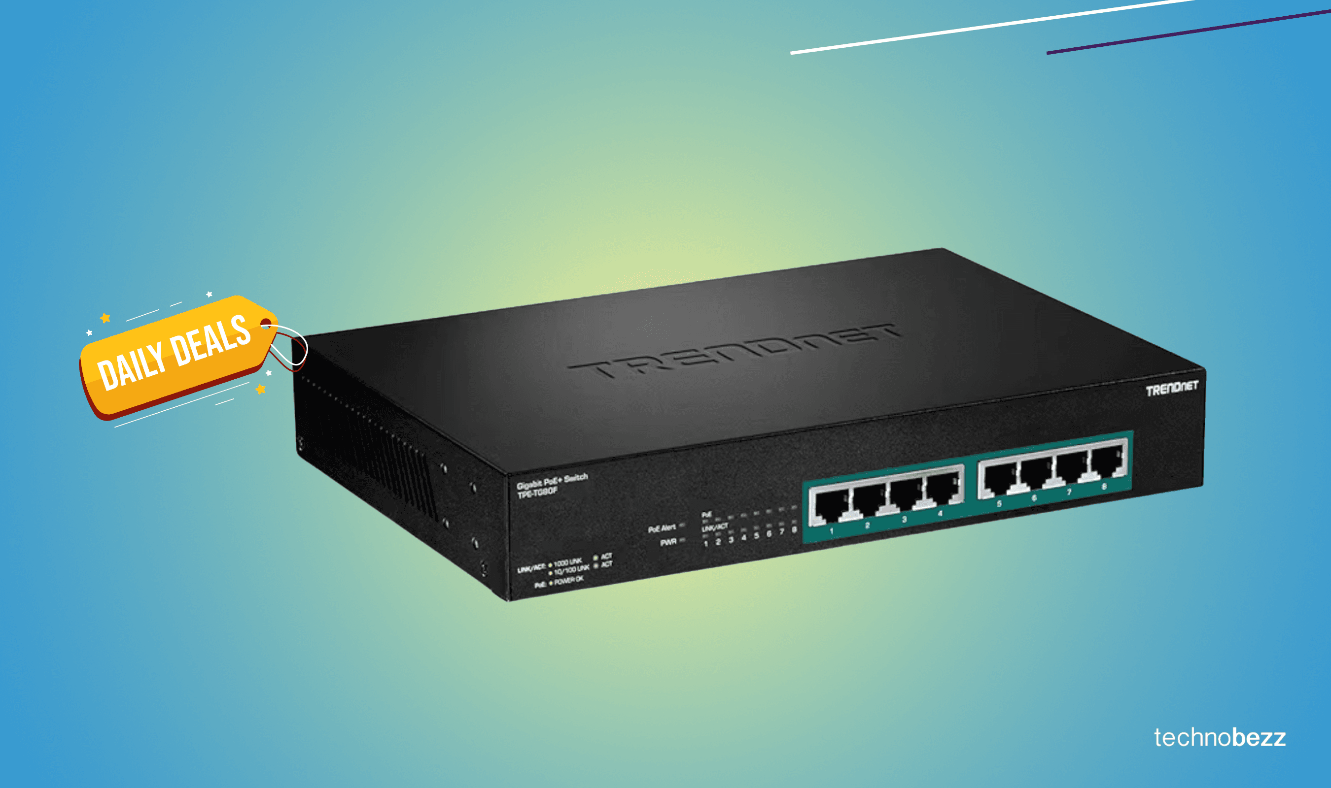 TRENDnet 8-Port Gigabit PoE+ Switch drops to $152
