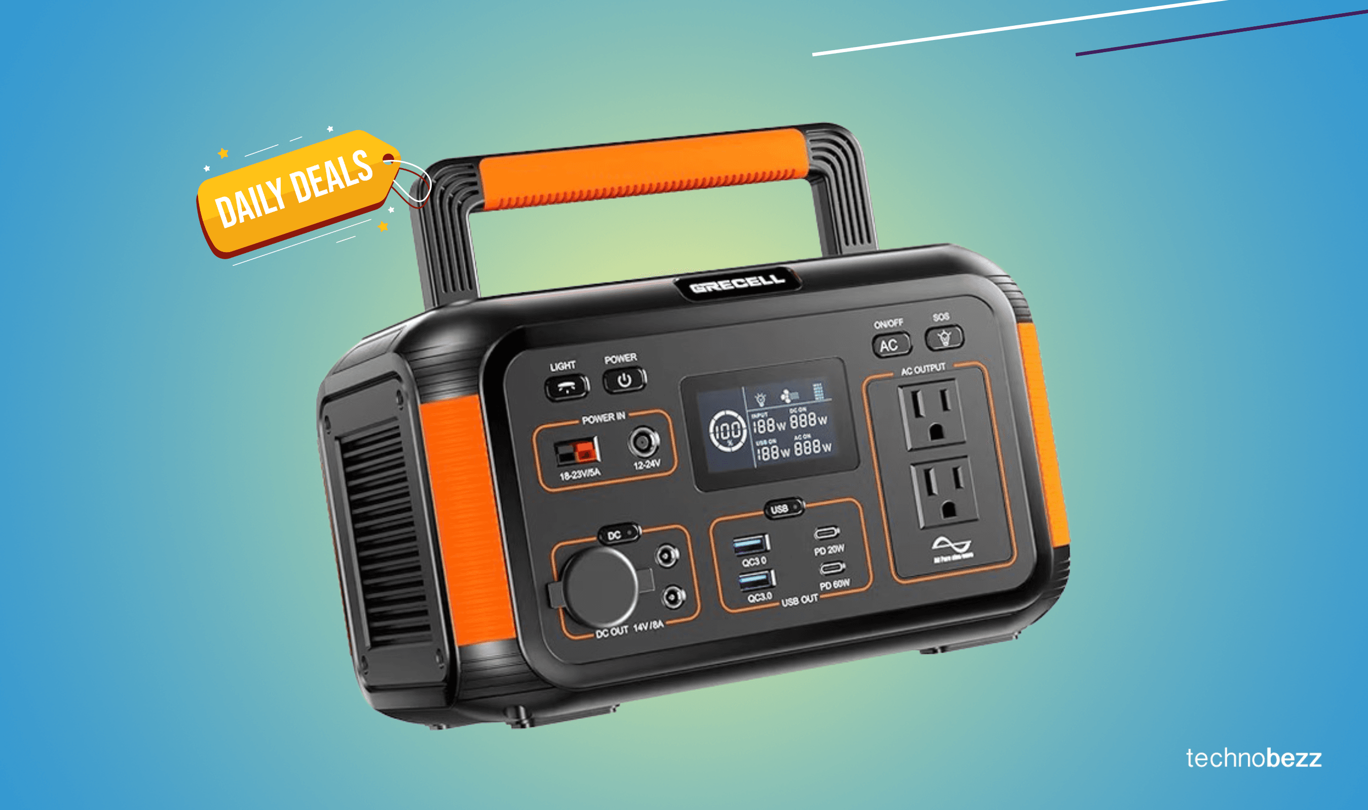 GRECELL 500W Portable Power Station drops to $249.99